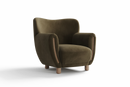 Valencia Emerald Accent Chair, Olive Green