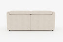 Valencia Alexandra Boucle 73"  Fabric Dual-Recliner Loveseat Sofa, Winter White