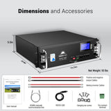 2 X 48V 100AH Server Rack LiFePO4 Lithium  Battery SG48100P UL1973 UL9540A