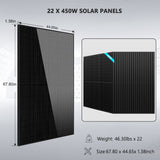 Off Grid Solar Kit 13000W 48VDC 120V/240KWH LiV LifePo4 25.6KWH Lithium Battery 22 X 450 Watts Solar Panels SGR-13K25E