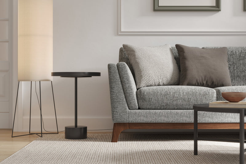 Valencia Sintra Fabric Three Seats Sofa, Grey