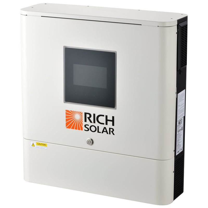 NOVA 6500S | 6500 Watt (6.5kW) 48 Volt Off-Grid Hybrid Solar Inverter | Premium 6500W 48V Hybrid Inverter for Campers, Cabins, Tiny Homes, ADUs, RVs, Off-Grid | Huge LCD Touchscreen with Ambient Lights | UL Certified