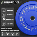 Major Fitness Low Bounce Bumper Plates Olympic Weight Plates Set