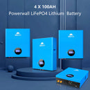 SUNGOLD POWER Off Grid Solar Kit 10000W 48VDC 120VAC/240V 20.48KWH Powerwall Lithium Battery 12 X 415 Watts Solar Panels SGM-10M2T