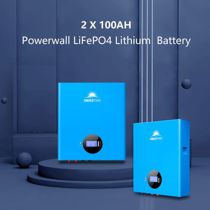 SUNGOLD POWER Off-Grid Solar Kit 6000W 48VDC 120V/240V LifePo4 10.48KWH Power Wall Lithium Battery 8 X 370 Watts Solar Panels SGR-6KL48S