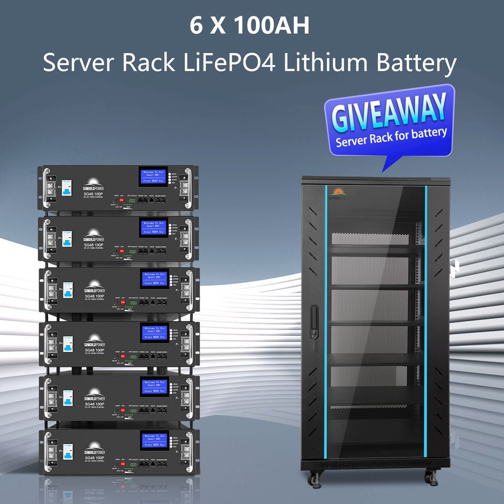 Off-Grid Solar Kits 12kW/15kW/18kW Options 120V/240V with 48v LiFePO4 Lithium Batteries & 415w Solar Panels SGR-18K20E