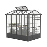 [06X08FT] Heavy-Duty Outdoor Polycarbonate Greenhouse With Fully Automatic Temperature Control Vent (SAK51892)