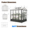 [06X08FT] Heavy Duty Outdoor Polycarbonate Greenhouse With Fully Automatic Temperature Control Vent (SAK51892)