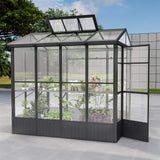 [06X08FT] Heavy-Duty Outdoor Polycarbonate Greenhouse With Fully Automatic Temperature Control Vent (SAK51892)