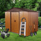 [06X08FT] Premium Outdoor Metal Storage Shed With Metal Floor Frame (SAK95204)