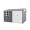 [08X10FT] Outdoor Garden Tool Shed With Thickened Galvanized Steel, Sloped Roof, Vents And Double Lockable Doors (SAK66582)