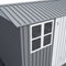 [08X10FT] Outdoor Garden Tool Shed With Thickened Galvanized Steel, Sloped Roof, Vents And Double Lockable Doors (SAK66582)