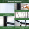 [08X12FT] Large Outdoor Heavy Duty Polycarbonate Walk-In Greenhouse With Double Swing Doors And Two Ventilation Windows (SAK73651)