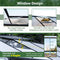 [08X12FT] Large Outdoor Heavy Duty Polycarbonate Walk-In Greenhouse With Double Swing Doors And Two Ventilation Windows (SAK73651)
