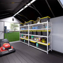 [08X12FT] Large Polypropylene Storage Shed With Reinforced Floor And Lockable Swing Doors (SAK07451)