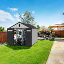 [08X12FT] Large Polypropylene Storage Shed With Reinforced Floor And Lockable Swing Doors (SAK07451)