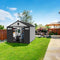 [08X12FT] Large Polypropylene Storage Shed With Reinforced Floor And Lockable Swing Doors (SAK07451)