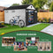 [08X12FT] Large Polypropylene Storage Shed With Reinforced Floor And Lockable Swing Doors (SAK07451)