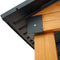 [09X11] Heavy Duty All-Weather Hard Top Wooden Carport Gazebo With Galvanized Steel Roof (SAK39187)