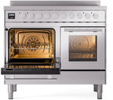 ILVE Professional Plus II 40-Inch Induction Range in Stainless Steel (UPDI406WMPSS)