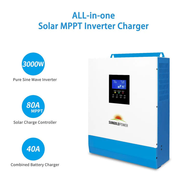 SUNGOLD POWER 3000W 24V Solar Inverter Charger
