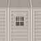 10.5×23 ft Vinyl Garage, Vinyl Storage Shed with Foundation, 2 Windows & Side Doors