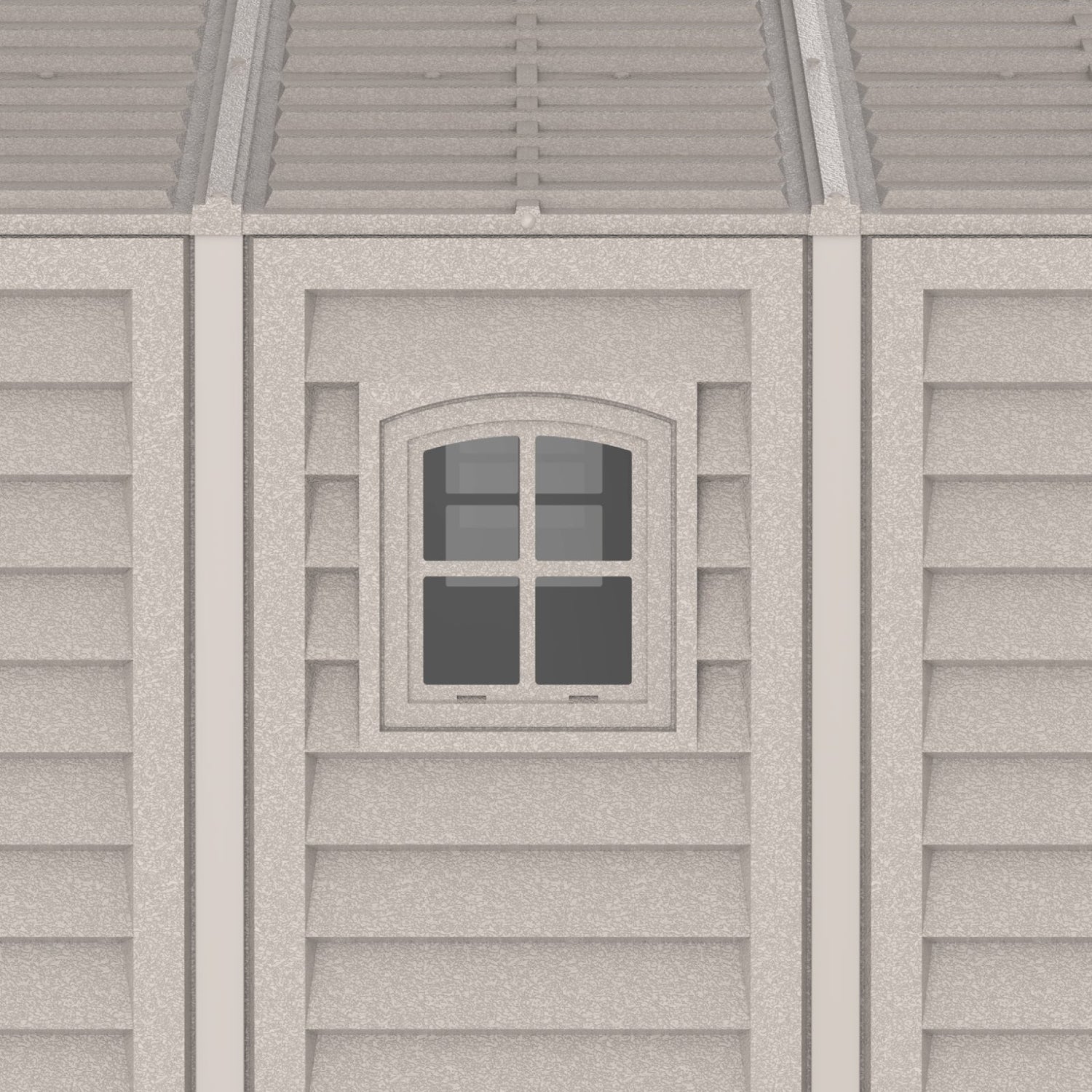10.5x31 ft Vinyl Garage, Vinyl Storage Shed with Foundation, 2 Windows & Side Doors