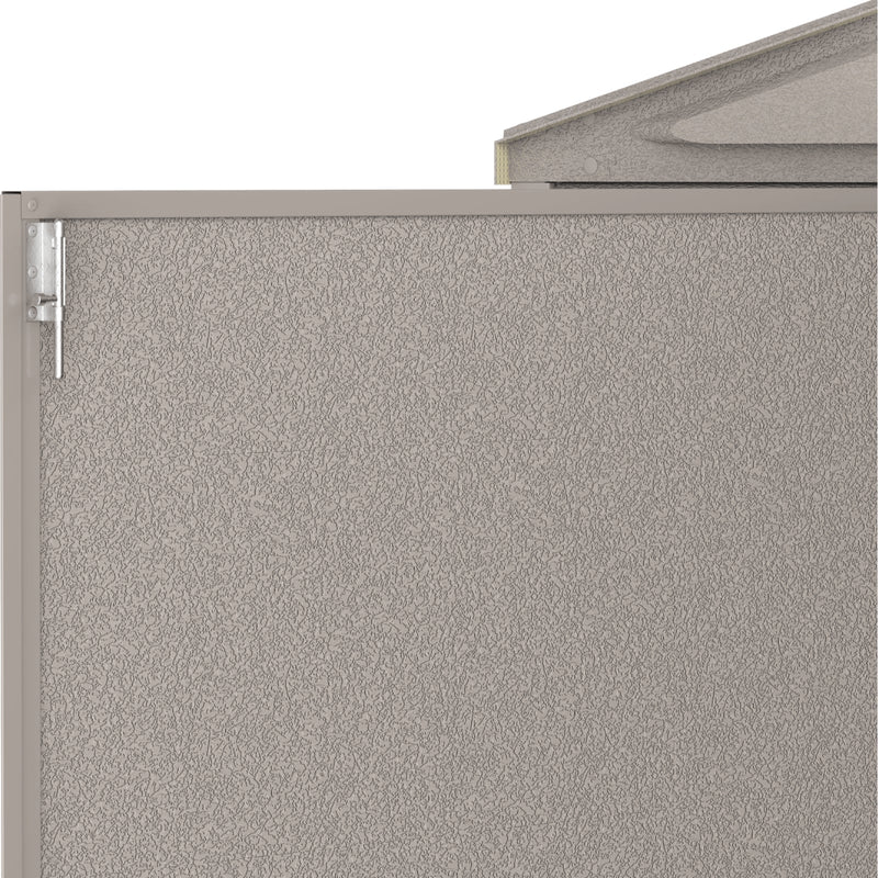 10.5×23 ft Vinyl Garage, Vinyl Storage Shed with Foundation, 2 Windows & Side Doors