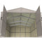 10.5×23 ft Vinyl Garage, Vinyl Storage Shed with Foundation, 2 Windows & Side Doors