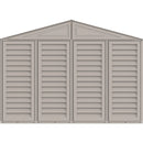 10.5×23 ft Vinyl Garage, Vinyl Storage Shed with Foundation, 2 Windows & Side Doors
