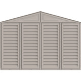 10.5x28.5 ft Vinyl Garage, Vinyl Storage Shed with Foundation, 2 Windows & Side Doors