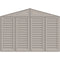 10.5×23 ft Vinyl Garage, Vinyl Storage Shed with Foundation, 2 Windows & Side Doors