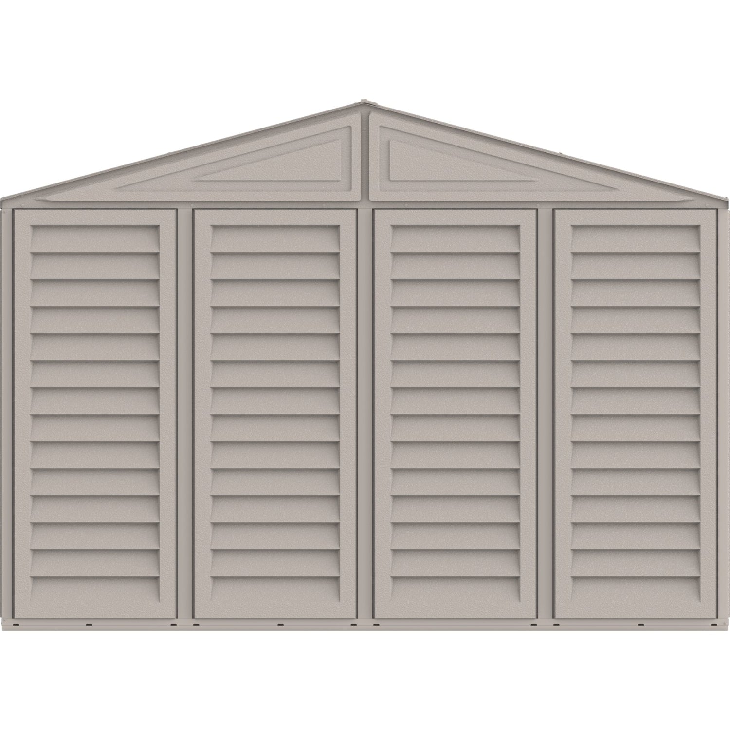 10.5x31 ft Vinyl Garage, Vinyl Storage Shed with Foundation, 2 Windows & Side Doors