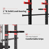 1000LBS Multi-Functional Barbell Rack Squat Power Cage With Weight Bench (SAK35822)