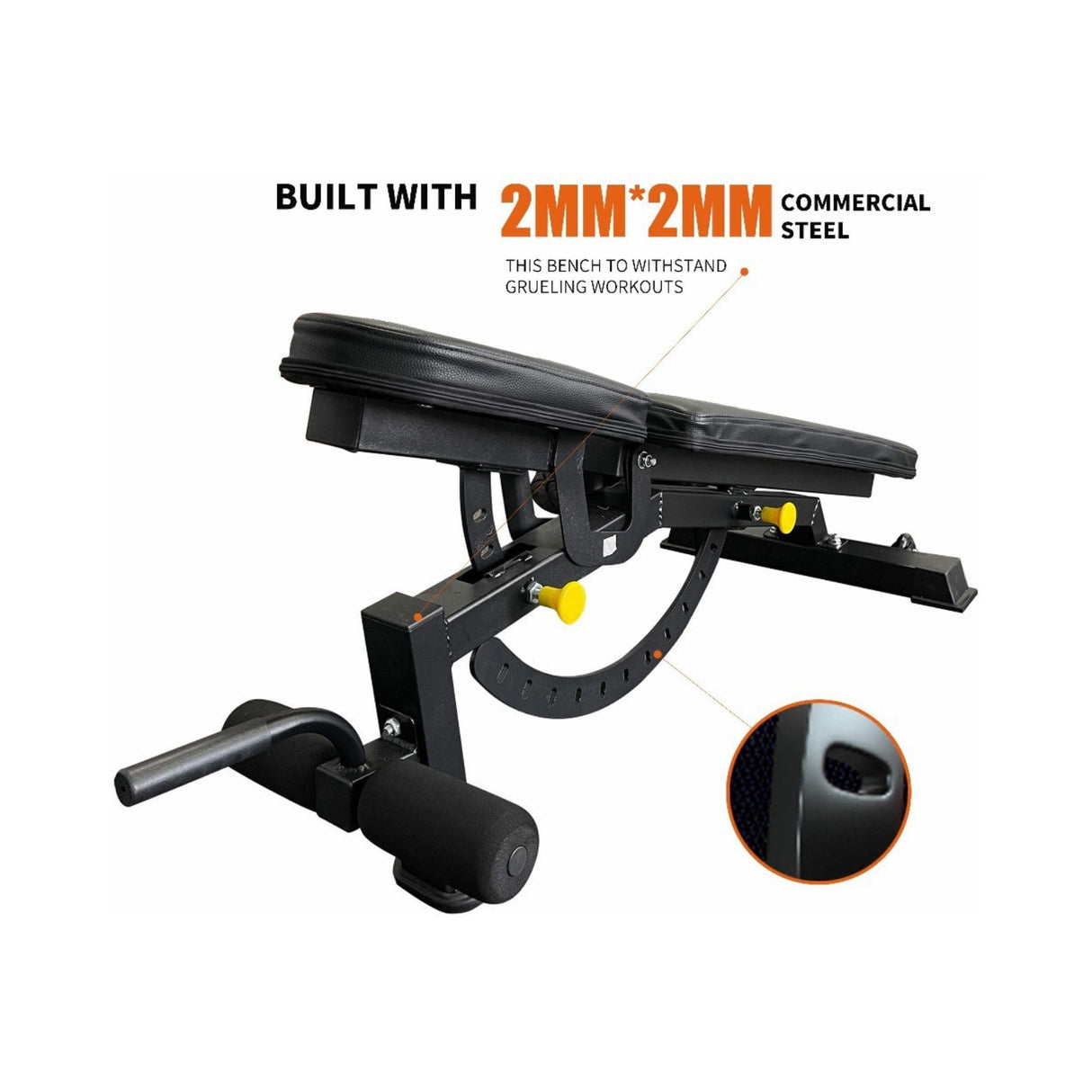 1000LBS Multi-Functional Barbell Rack Squat Power Cage With Weight Bench (SAK35822)