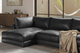 Serena Leather Sectional Sofa
