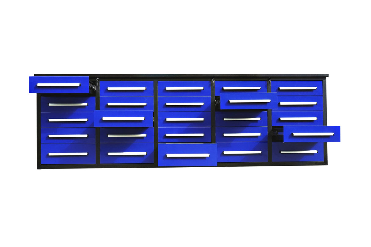 10' Heavy Duty Workbench with 25 Drawers