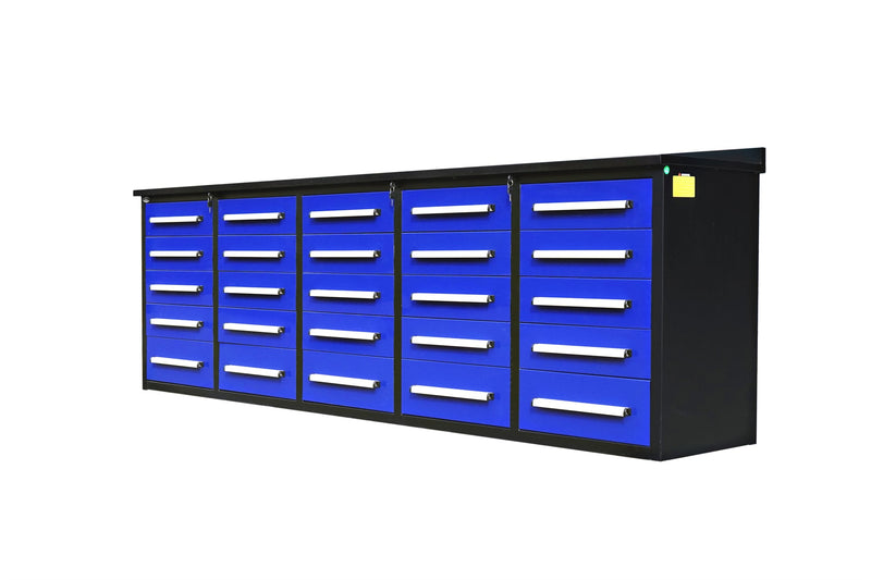 10' Heavy Duty Workbench with 25 Drawers
