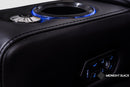 Valencia Zurich Leather Home Theater Seating Row of 2, Black