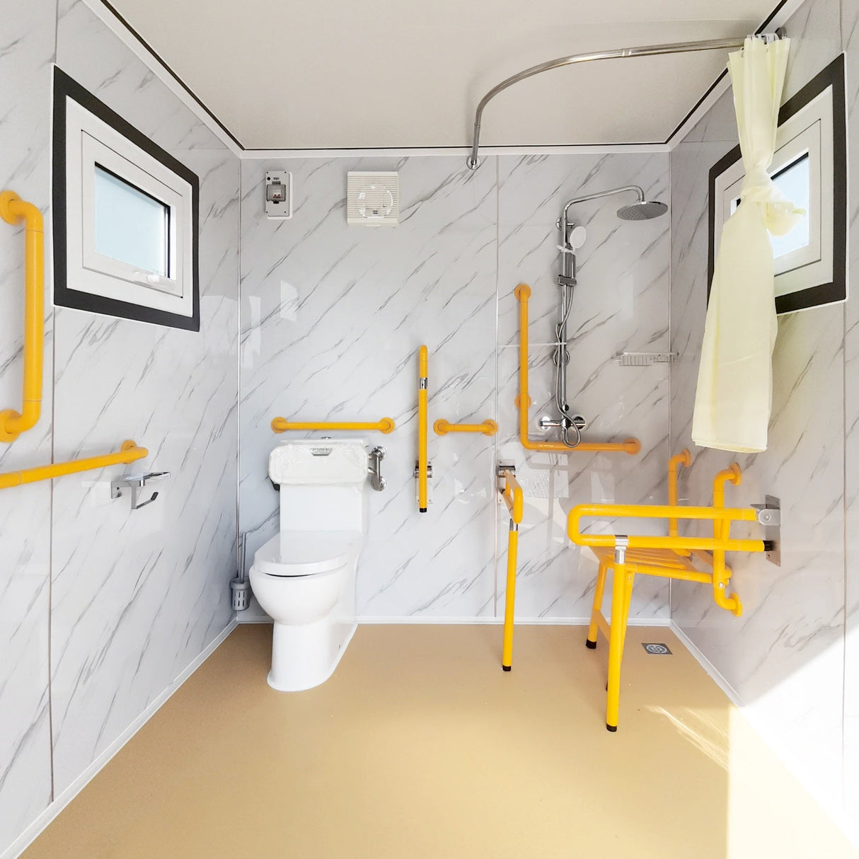 10ft Handicap-Accessible Portable Toilet with Shower