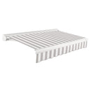 [10x10FT] Awntech Key West Premium Manual Outdoor Retractable Awning [FCM10-SBY] (SAK57132)
