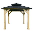 [10x10FT] Premium Outdoor Patio Hardtop Gazebo W/ Double Steel Roof (SAK01291)