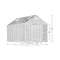 [10x16FT] Extra Large Heavy Duty Backyard Polycarbonate Aluminum Greenhouse With Sliding Doors And Vents (SAK97526)