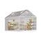 [10x16FT] Extra Large Heavy Duty Backyard Polycarbonate Aluminum Greenhouse With Sliding Doors And Vents (SAK97526)