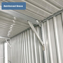 [10X20FT] Heavy-Duty Multipurpose Outdoor All-Weather Utility Garage Storage Shed With Air Vents (SAK74834)