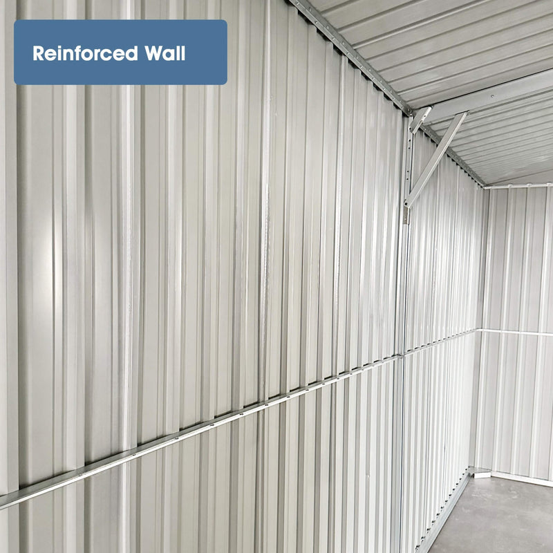 [10X20FT] Heavy-Duty Multipurpose Outdoor All-Weather Utility Garage Storage Shed With Air Vents (SAK74834)