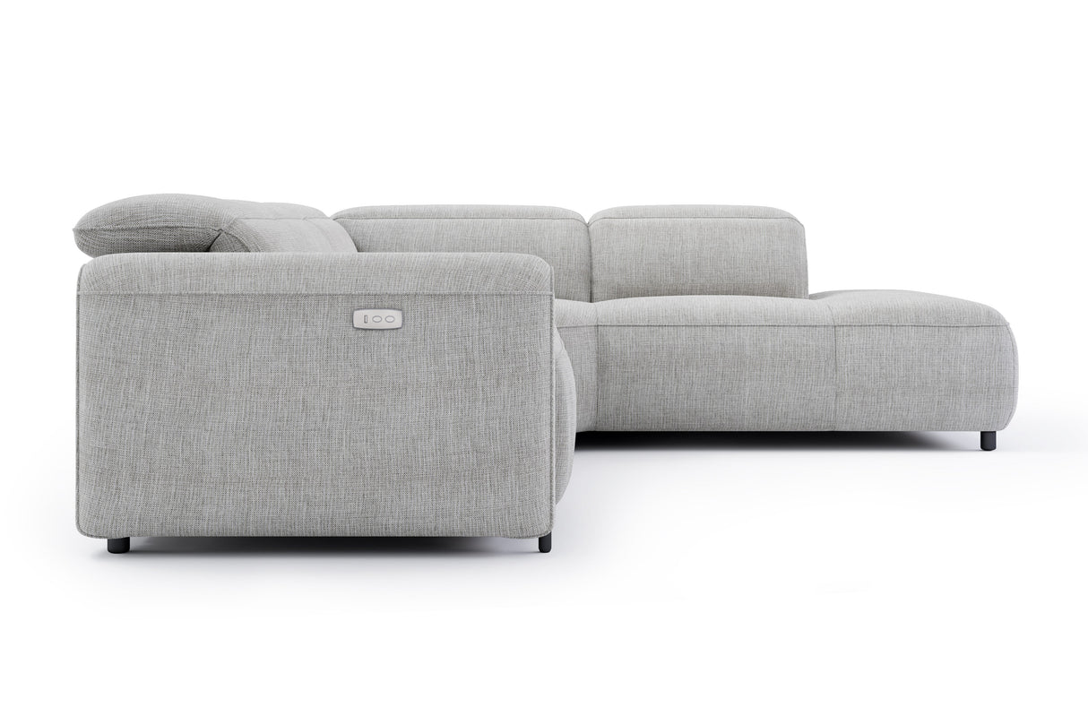 Octavia Fabric Reclining Corner Sectional Cloud Sofa