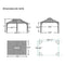 [12x20FT] Heavy Duty Outdoor Backyard Hardtop Gazebo With Netting And Curtains (SAK18352)