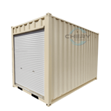 12' Small Cubic Shipping Container, Rollup Door