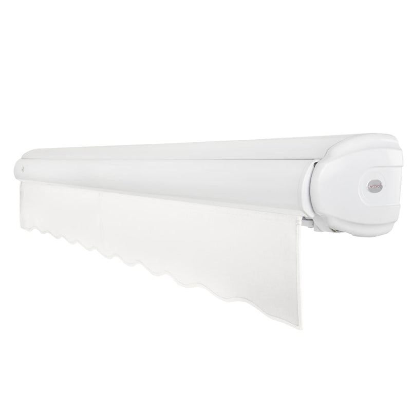 [12x10FT] Awntech Key West Premium Electric Outdoor Motorized Retractable Awning [FCL12/FCR12-SBY] (SAK78214)